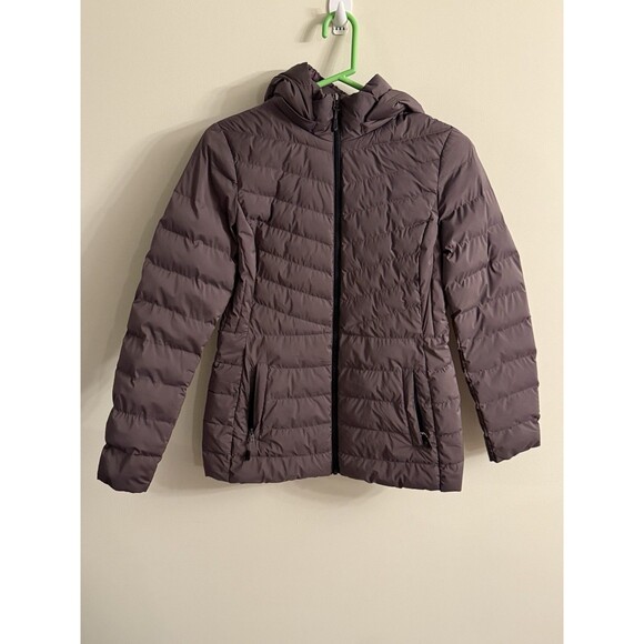 32 Degrees Heat‎ Womens Hooded Puffer Jacket 4 Way Stretch in Açaí Berry, S - Picture 1 of 9
